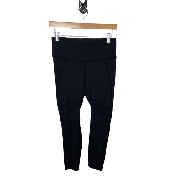 Athleta Pants - Athleta Black Mesh Detail Athletic Pants